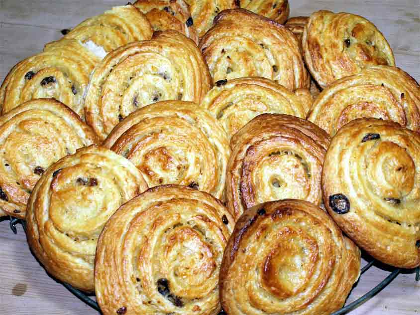 Apfel-Pudding-Schnecken