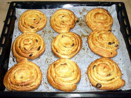 Apfel-Pudding-Schnecken