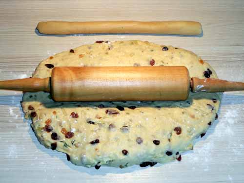 Christstollen auswellen