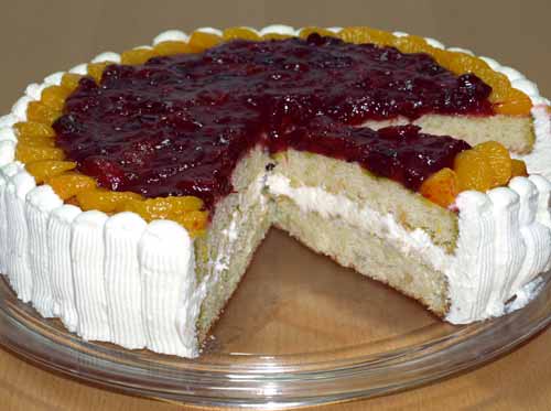 Cranberry Mandarinen Torte