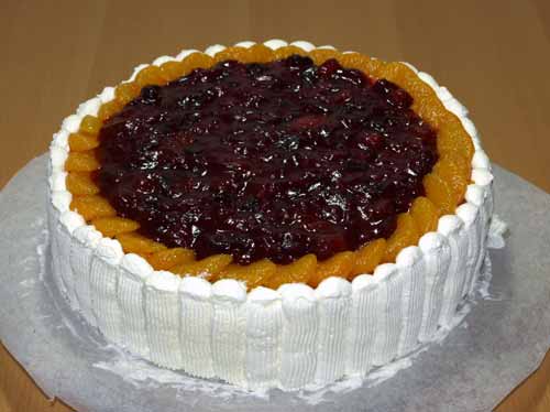 Cranberry Mandarinen Torte