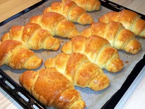 Blätterteig-Croissants