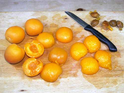 Aprikosen für Käsesahnetorte