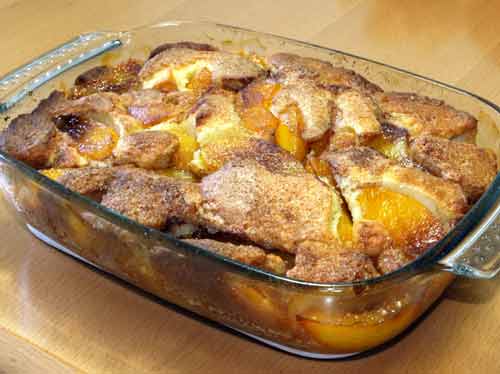 Pfirsich Cobbler Rezept Peach Cobbler: Amerikanischer Pfirsich Auflauf ...