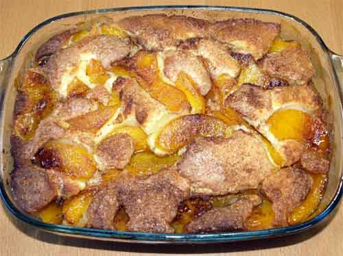 Pfirsich Cobbler Rezept Peach Cobbler: Amerikanischer Pfirsich Auflauf ...