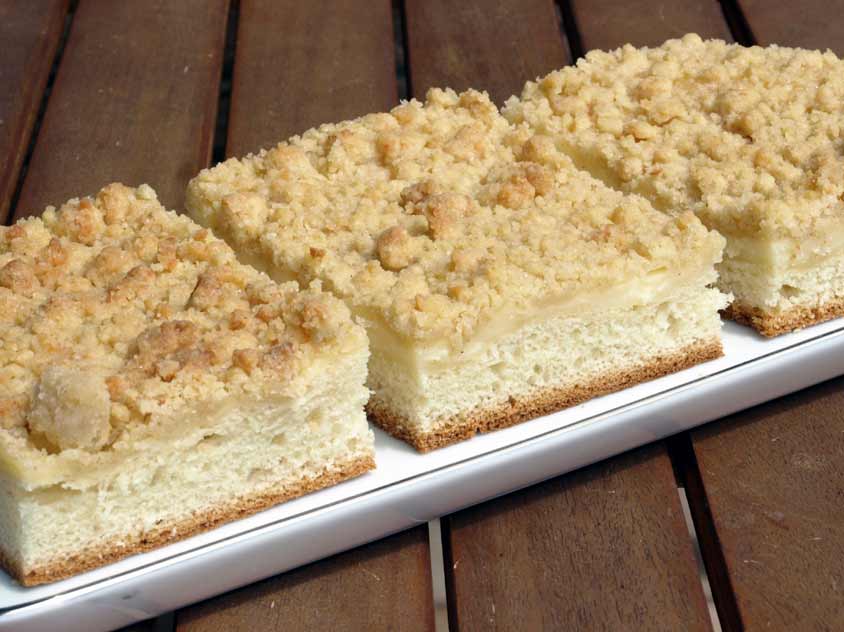 Pudding Streusel Kuchen Vom Blech - Cuisine Rezept